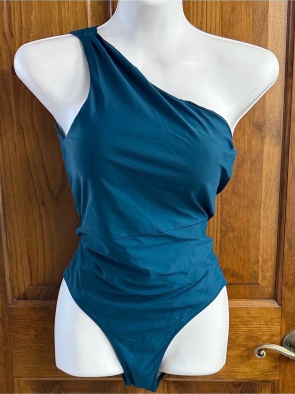 summersalt One-Shoulder Teal Swimsuit